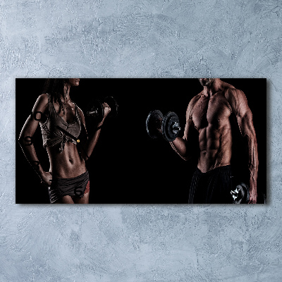 Horizontale Uhr Muskelaufbau