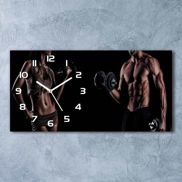 Horizontale Uhr Muskelaufbau