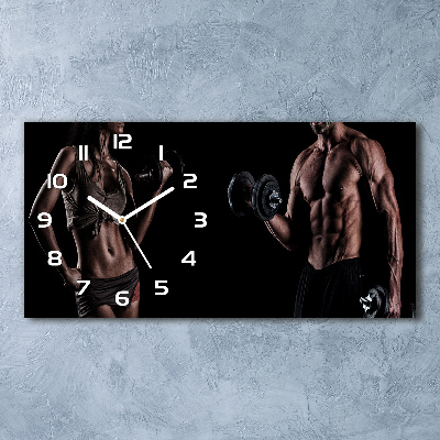 Horizontale Uhr Muskelaufbau