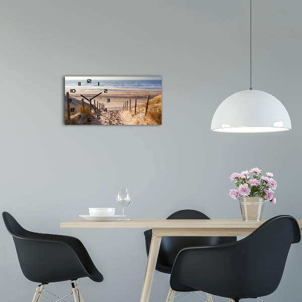 Horizontale Uhr Küstendünen