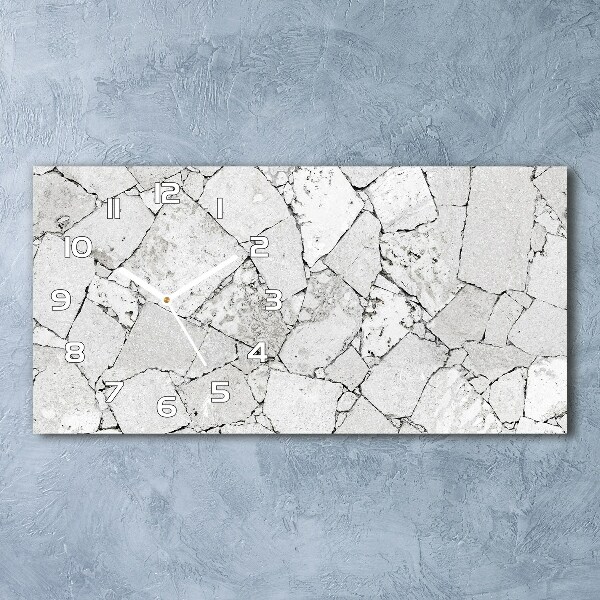 Horizontale Uhr Steinmauer