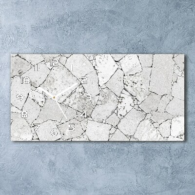 Horizontale Uhr Steinmauer