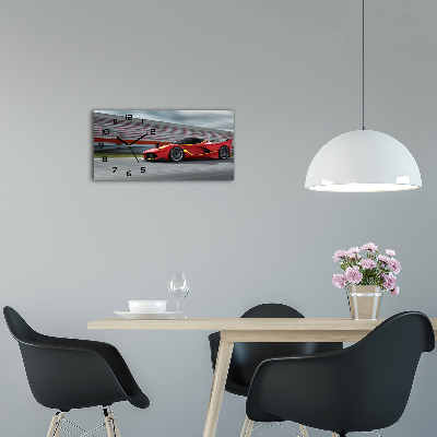 Moderne wanduhr Sportwagen
