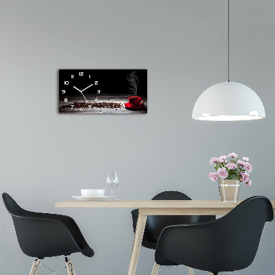 Moderne wanduhr Aromatischer Kaffee