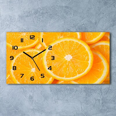 Moderne wanduhr Orangenscheiben