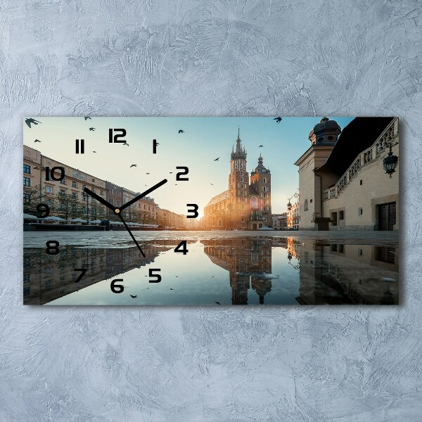 Moderne wanduhr Krakau, Polen