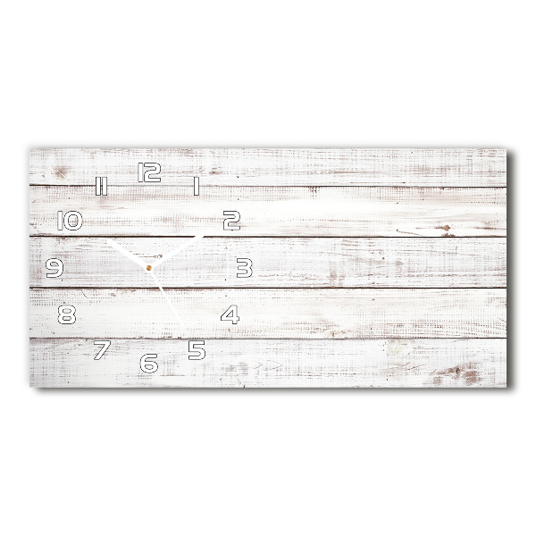 Horizontale Uhr Holzwand