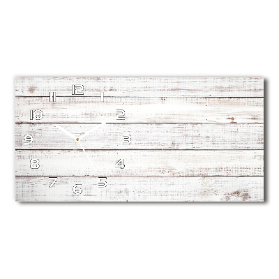 Horizontale Uhr Holzwand