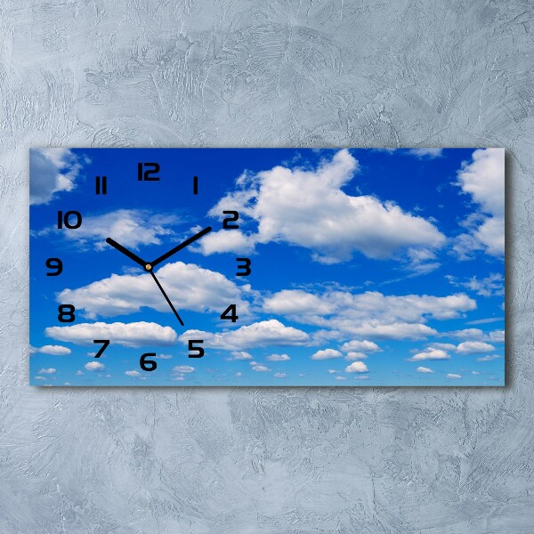 Moderne wanduhr Wolken am Himmel