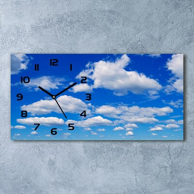 Moderne wanduhr Wolken am Himmel