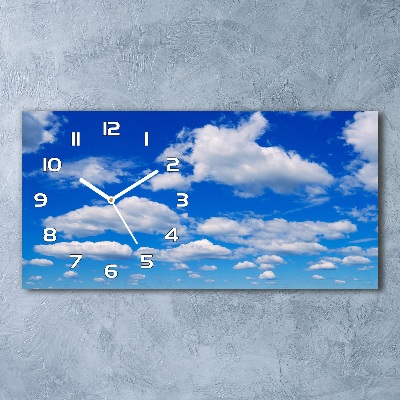 Moderne wanduhr Wolken am Himmel
