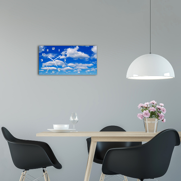Moderne wanduhr Wolken am Himmel