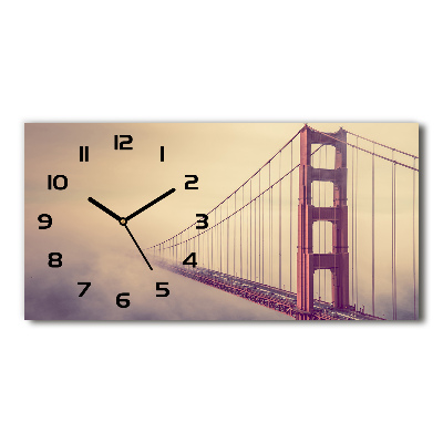 Moderne wanduhr San Francisco Brücke