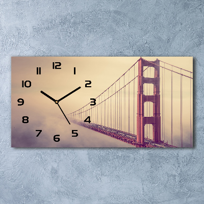 Moderne wanduhr San Francisco Brücke