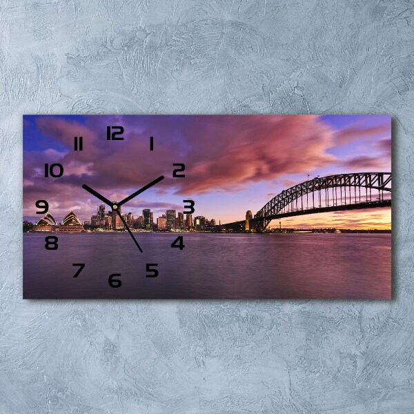 Moderne wanduhr Sydney-Brücke