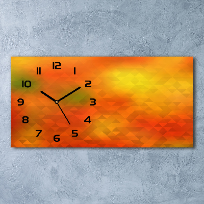 Moderne wanduhr Abstrakte Dreiecke