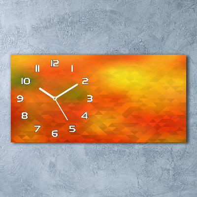 Moderne wanduhr Abstrakte Dreiecke