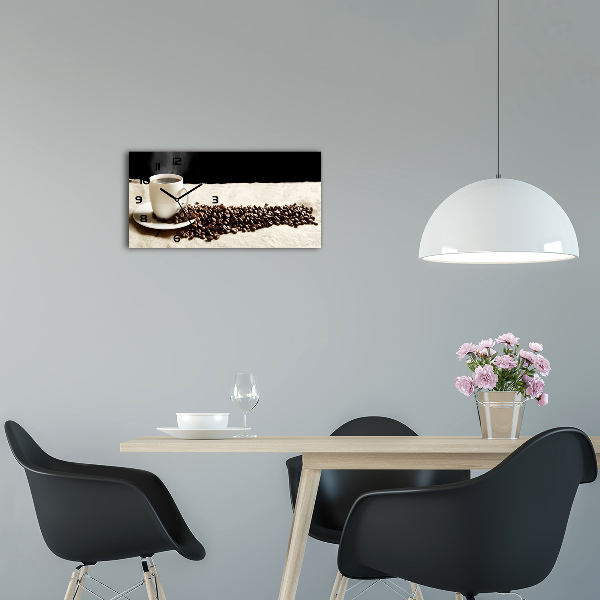 Horizontale Uhr Aromatischer Kaffee