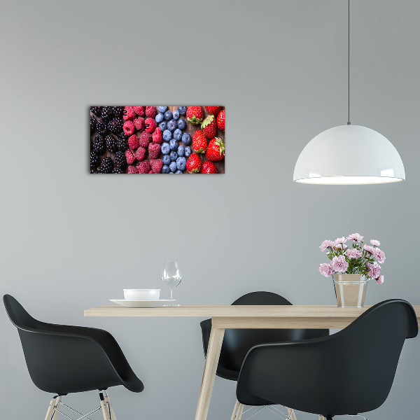 Horizontale Uhr Waldfrüchte