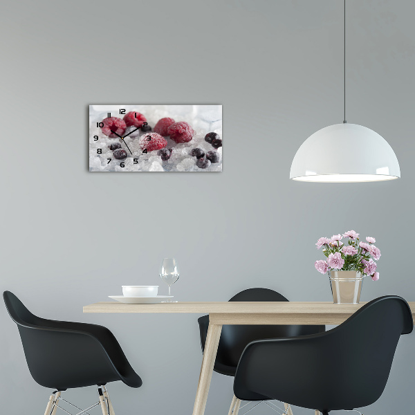 Moderne wanduhr Gefrorene Waldfrüchte