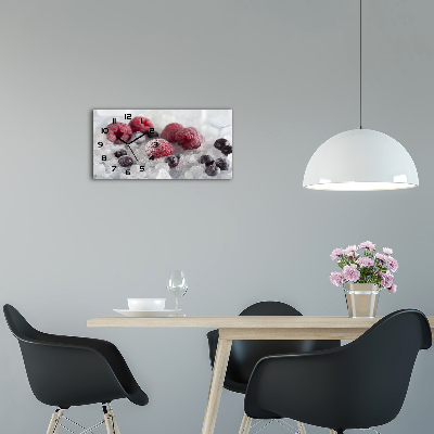 Moderne wanduhr Gefrorene Waldfrüchte