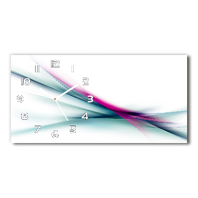 Glasuhr Abstrakte Wellen