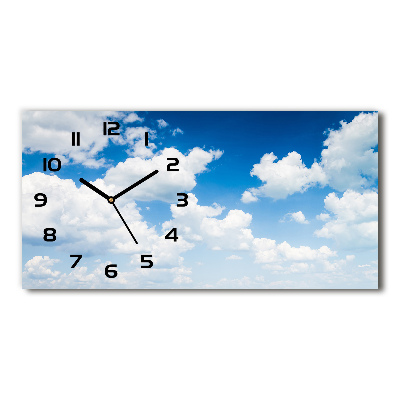 Moderne wanduhr Wolken am Himmel