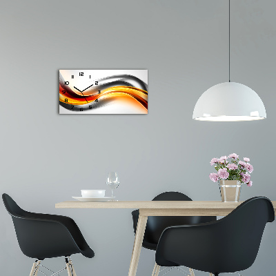 Horizontale Uhr Abstrakte Wellen