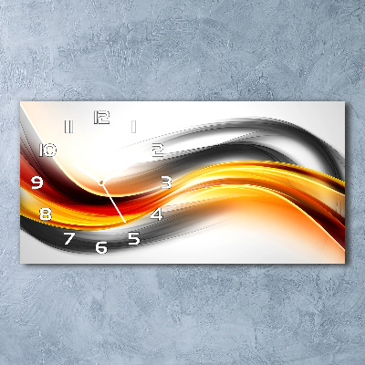 Horizontale Uhr Abstrakte Wellen