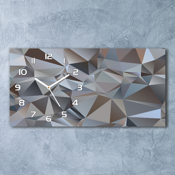 Horizontale Uhr Abstrakte Dreiecke
