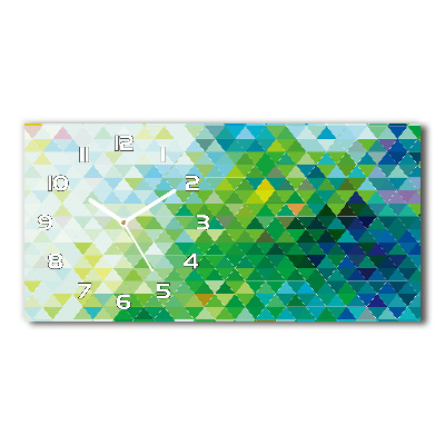 Moderne wanduhr Abstrakte Dreiecke