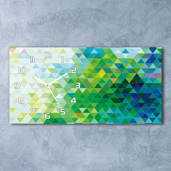 Moderne wanduhr Abstrakte Dreiecke