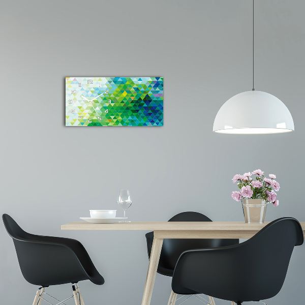 Moderne wanduhr Abstrakte Dreiecke