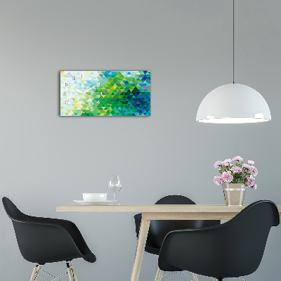 Moderne wanduhr Abstrakte Dreiecke