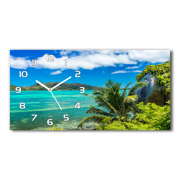 Horizontale Uhr Küste der Seychellen