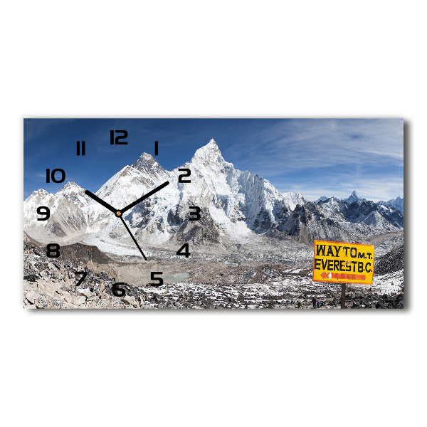 Moderne wanduhr Mount Everest