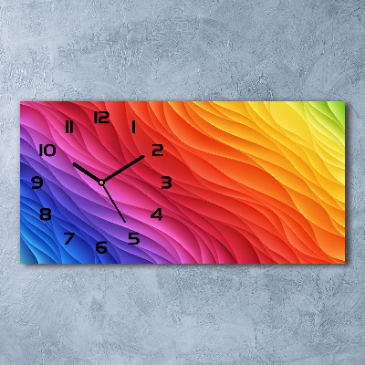 Glasuhr Bunte Wellen