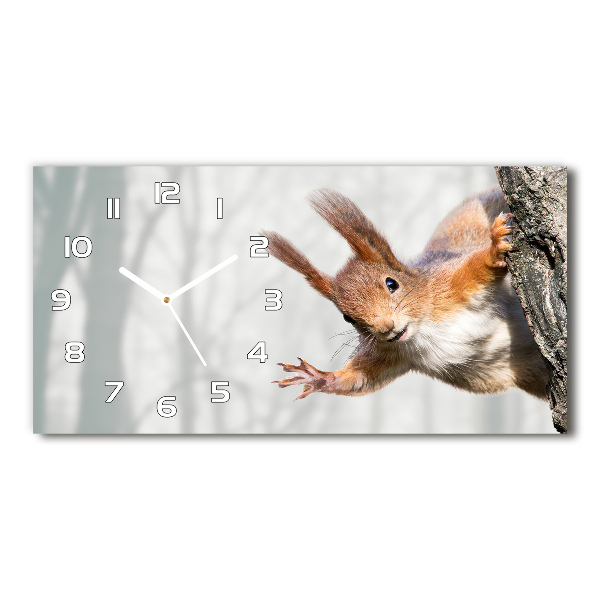 Horizontale Uhr Eichhörnchen