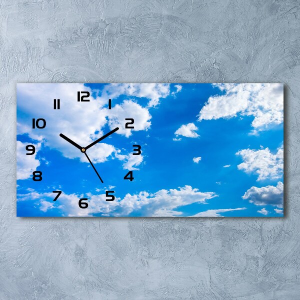Moderne wanduhr Wolken am Himmel