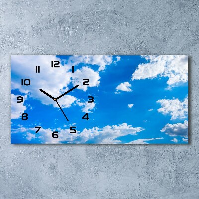 Moderne wanduhr Wolken am Himmel