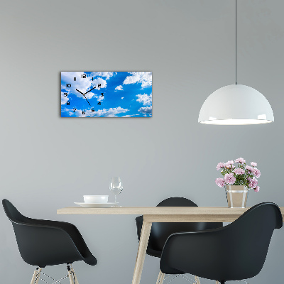 Moderne wanduhr Wolken am Himmel