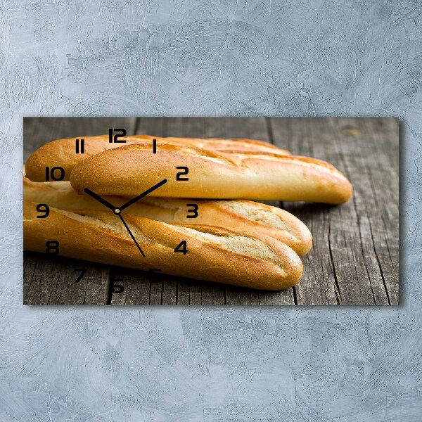 Horizontale Uhr Baguettes