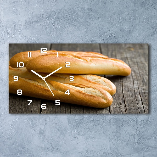 Horizontale Uhr Baguettes