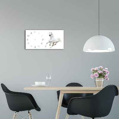 Glasuhr Weißes Araberpferd