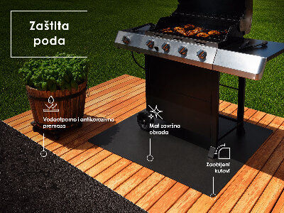 Grillunterlage Halbovale 80x90 cm