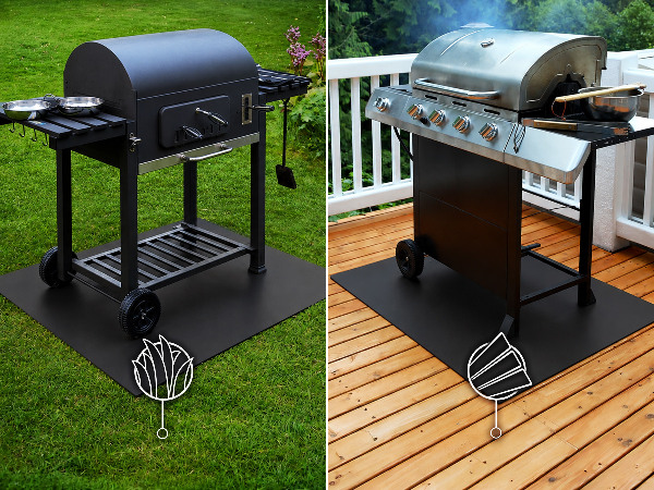 Grillunterlage Halbovale 80x90 cm