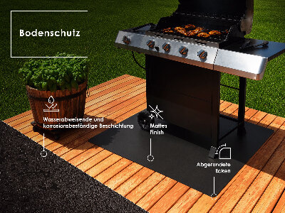 Grillunterlage Halbovale 80x90 cm
