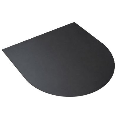 Grillschutzmatte in semiovaler Form 80x70 cm