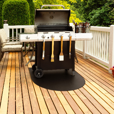 Grillschutzmatte In Semiovalform 80x70 cm