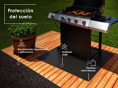 Grillschutzmatte In Semiovalform 80x70 cm